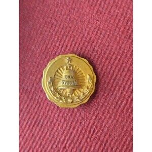 10K Diamond Cut Yellow Gold Vintage Bell South Telephone Service Pin